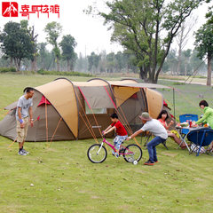 喜马拉雅 野营露营户外帐篷野外帐篷两室一厅 5-8人 加厚防雨家庭