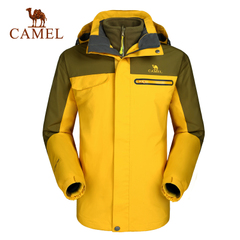 CAMEL骆驼户外男款三合一冲锋衣 保暖防水透气两件套冲锋衣 正品