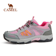 CAMEL骆驼户外女款徒步鞋 春夏透气徒步运动鞋低帮系带女款户外鞋