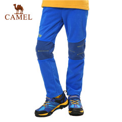 camel/骆驼童装男女童大童舒适保暖松紧腰抓绒裤长裤