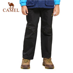 CAMEL骆驼 保暖男女童登山裤防水防风亲子户外运动 儿童冲锋长裤