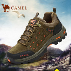 CAMEL骆驼户外鞋登山鞋男士防滑耐磨砂牛皮中年运动鞋低帮徒步鞋