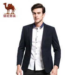 骆驼&熊猫联名系列男装 时尚青年外套便西修身休闲两粒扣西服男