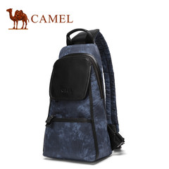 Camel/骆驼新款男士胸包运动休闲扎染单肩斜挎包男时尚男包包
