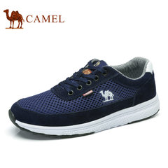 Camel/骆驼男鞋2017夏季新品日常休闲运动网布鞋低帮跑步鞋男