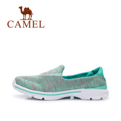 Camel/骆驼轻便透气飞织布单鞋 舒适防滑休闲鞋