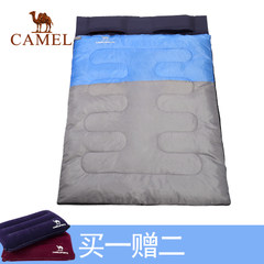 【2017新品】骆驼户外双人睡袋 耐潮防寒保暖便携睡袋露营野营