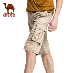 骆驼男装 夏天工装裤子宽松短裤户外休闲运动型六分裤男