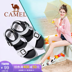 Camel/骆驼女凉鞋 夏季新款时尚耐磨凉鞋 欧美街头厚底凉鞋女