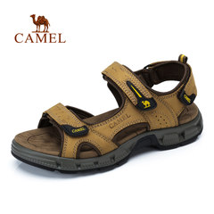 CAMEL骆驼凉鞋夏季男士凉鞋 耐磨耐穿真皮牛皮户外休闲沙滩鞋男
