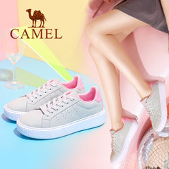 Camel骆驼2017秋季新款 韩版百搭低帮鞋板鞋女 时尚小白鞋
