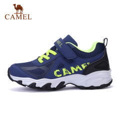CAMEL骆驼童鞋 中大童秋冬跑步鞋 男女童撞色鞋带舒适个性运动鞋