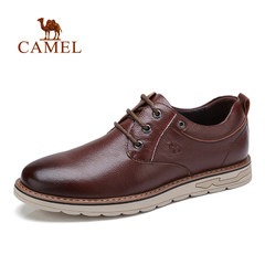 CAMEL/骆驼男鞋休闲皮鞋真皮系带舒适休闲鞋舒适时尚男皮鞋