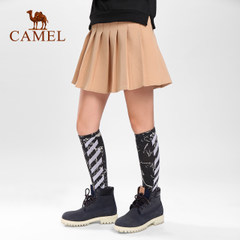 CAMEL骆驼运动袜 高筒滑板袜 舒适保暖微弹吸汗止滑透气运动袜子