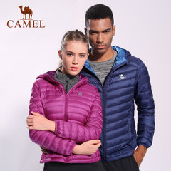 CAMEL/骆驼户外运动男女款羽绒服 蓬松保暖轻质防皱情侣款羽绒服