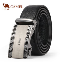 Camel骆驼腰带新款男士商务休闲牛皮皮带青年自动扣软皮裤带男潮