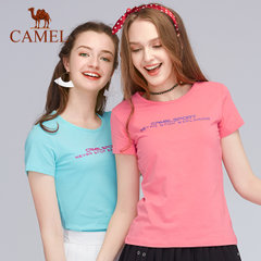 CAMEL/CAMEL骆驼情侣款T恤 春夏简约时尚套头圆领男女上衣