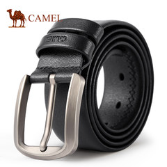 Camel骆驼新款男士牛皮皮带商务休闲青年腰带针扣韩版潮流裤带男