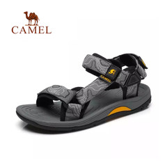 CAMEL骆驼户外凉鞋 男士魔术贴防滑耐磨 迷彩速干透气沙滩鞋