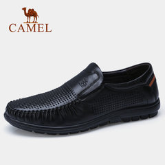 CAMEL骆驼男鞋 春夏镂空皮鞋商务舒适休闲鞋真皮 爸爸鞋老人鞋