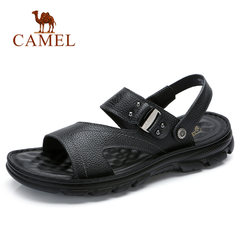 Camel/骆驼骆驼凉鞋 商务牛皮两穿凉拖鞋 舒适真皮耐磨男休闲凉鞋