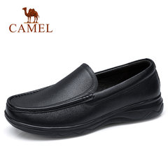 CAMEL骆驼低帮鞋 老人鞋轻便舒适真皮套脚 轻盈柔软牛皮健步鞋男