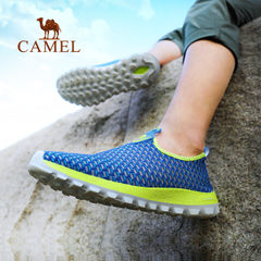 CAMEL骆驼户外运动情侣鞋 男女春夏休闲低帮轻质回弹透气套脚网鞋