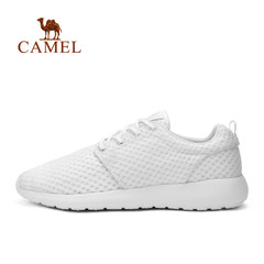 CAMEL骆驼运动系带舒适跑鞋 男女款情侣款透气减震运动时尚休闲鞋