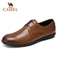 Camel骆驼男鞋 男士商务正装舒适系带商务皮鞋男