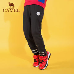 CAMEL/骆驼运动儿童长裤保暖抓绒男童加厚裤女童宽松摇粒绒休闲裤