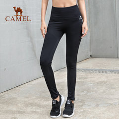 CAMEL/骆驼瑜伽女长裤舒适透气紧身弹力健身晨跑网眼针织打底长裤