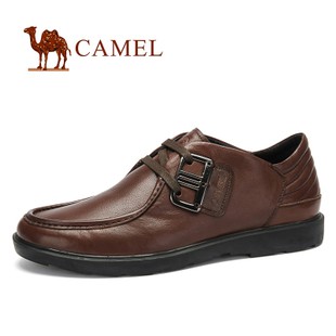 camel 骆驼真皮男鞋 奢华经典 正装商务牛皮鞋新款2115003