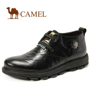 秋冬新款！CAMEL骆驼 男鞋 单层皮经典时尚休闲男士短靴