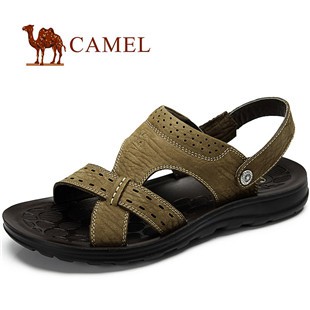 camel 骆驼 男凉鞋 磨砂牛皮男凉鞋 沙滩鞋 皮凉鞋