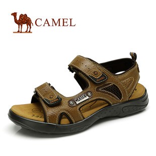 新风尚 camel 骆驼 男凉鞋 沙滩鞋 男士真皮凉鞋 日常休闲凉鞋