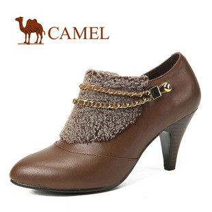 单鞋 Camel骆驼 2012春款鞋 真皮时装鞋 高跟鞋 女鞋 1126003