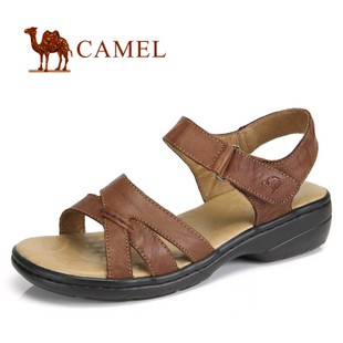 camel 骆驼真皮女鞋 清凉 日常休闲女凉鞋 2012夏款 81111601