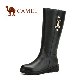 camel 骆驼 女鞋 轻巧美感 时尚长筒女款骑士靴 秋冬新品81146600