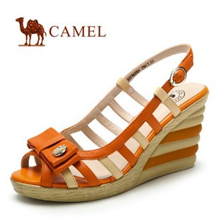 camel 骆驼 女鞋 2012夏季 真皮时尚休闲 女凉鞋 81160004