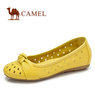 断码清仓 camel 骆驼 女鞋 简约典雅 透气镂空休闲女单鞋