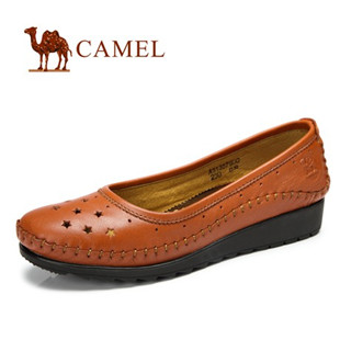 camel 骆驼 女鞋 2013春季新款 舒适休闲 冲孔女士单鞋